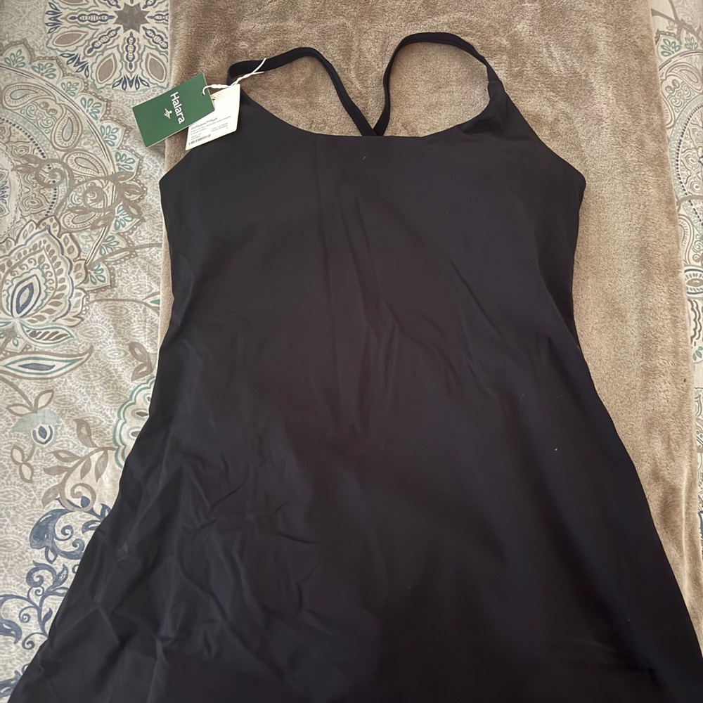 HALARA Black Sleeveless athletic Dress